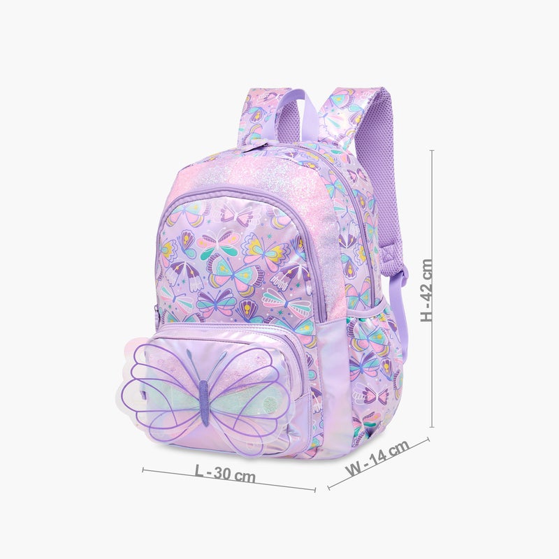LIFESTYLE Butterfly Print Backpack for Girls - Image 4